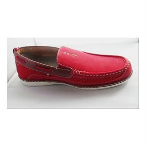 Brix Conley Mens Red Boat Shoes Loafers 9.5